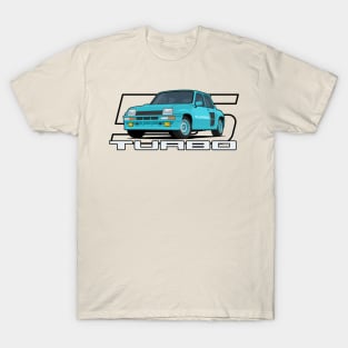 Car 5 Turbo 1980 aqua T-Shirt